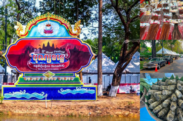 បុណ្យទន្លេលើកទី8ស្តង់ផលិតផលខ្មែរជាច្រើនបានតាំងបង្ហាញនៅអមមាត់ស្ទឹងសៀមរាប